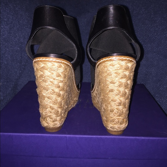 Stuart Weitzman Elastic Espadrille Sandal Sz 8 - Picture 3 of 4